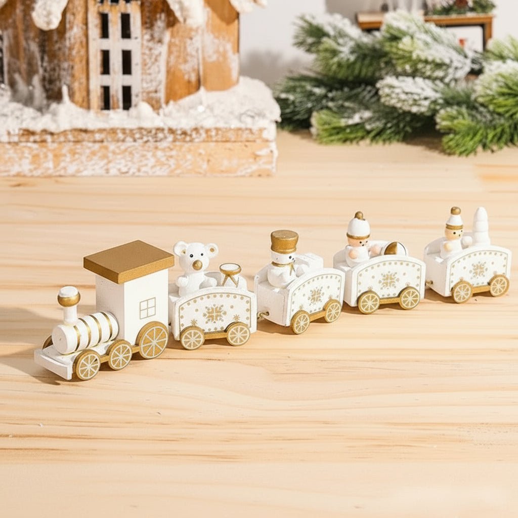 HOLITRAX – Festliche Zug-Weihnachtsdekoration aus Holz und Kunststoff 25