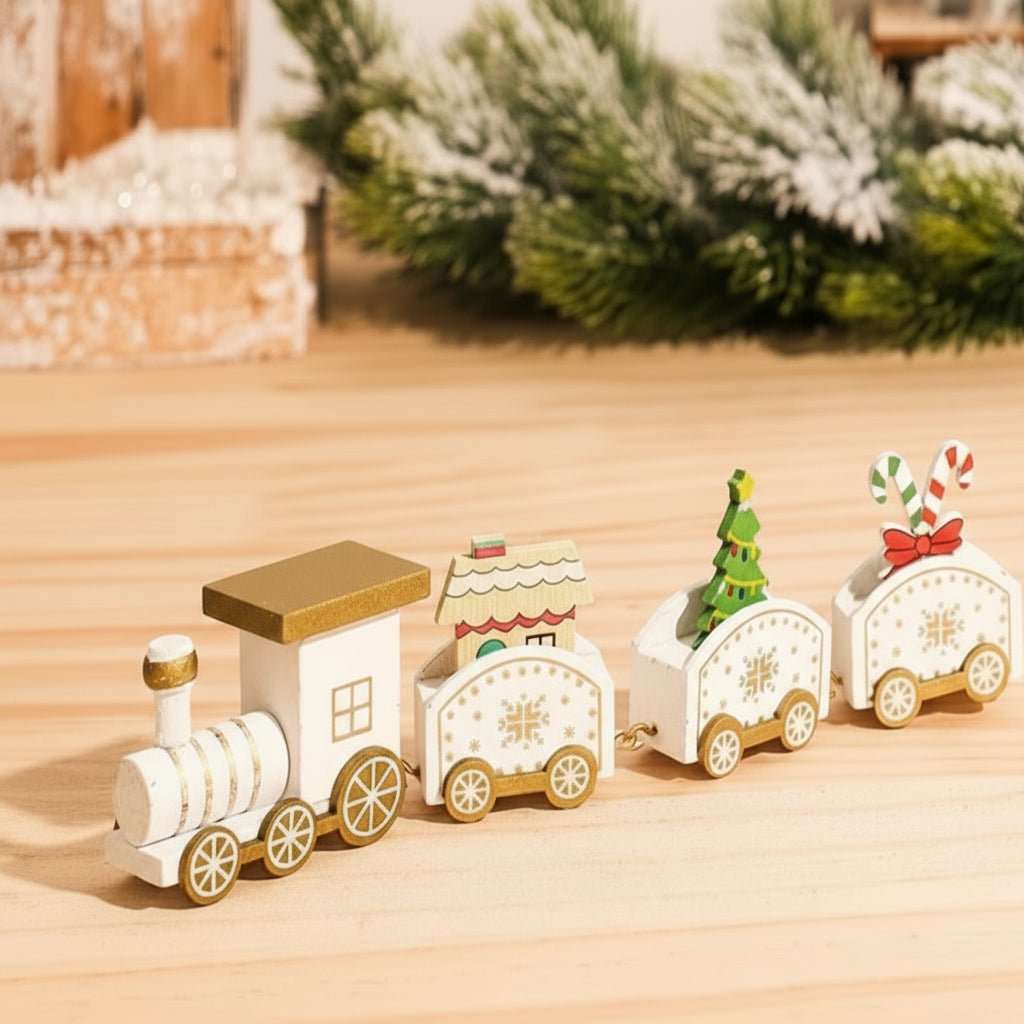 HOLITRAX – Festliche Zug-Weihnachtsdekoration aus Holz und Kunststoff 29