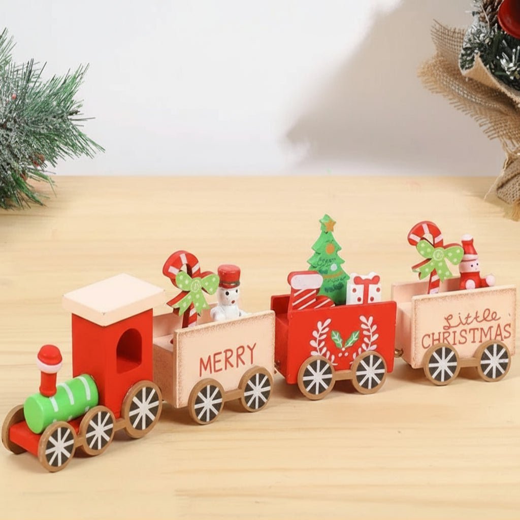 HOLITRAX – Festliche Zug-Weihnachtsdekoration aus Holz und Kunststoff 36
