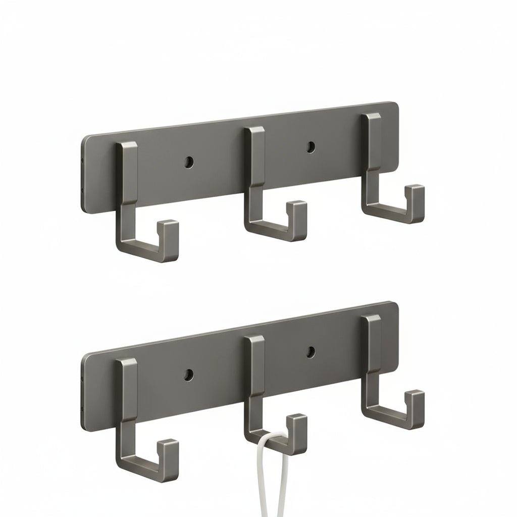 HOOKSMITH – Stabile Wandgarderobe mit schwarzen Haken 0