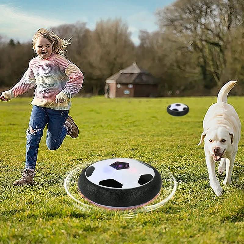 Schwebeball – Schwebender Fußball Für Drinnen & Draußen Mit Weichem Schutzrand