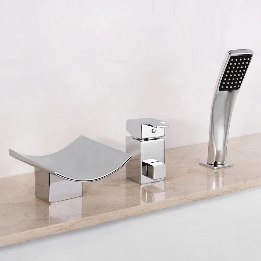 THARIX Luxuriöser Moderner Wasserfall-Wasserhahn Aus Messing Mit Keramischem Ventilkern