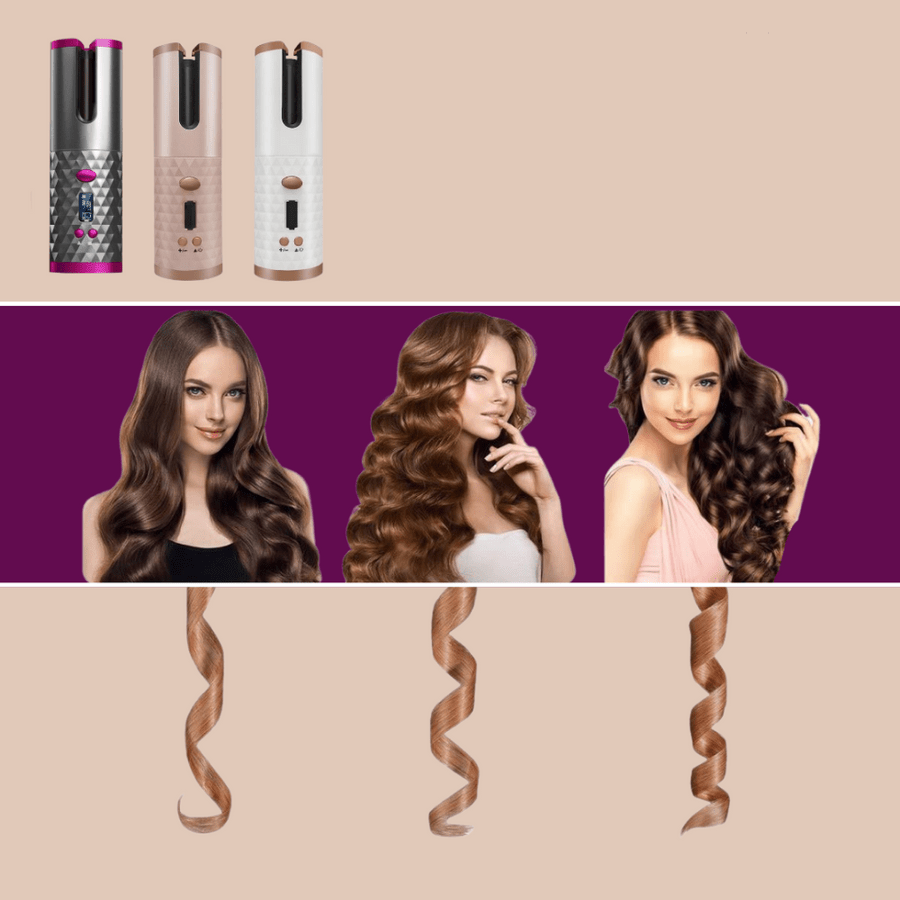 Kabelloses Locken Styling Gerät – Kabelloses Lockengerät für Glänzende, Langanhaltende Locken