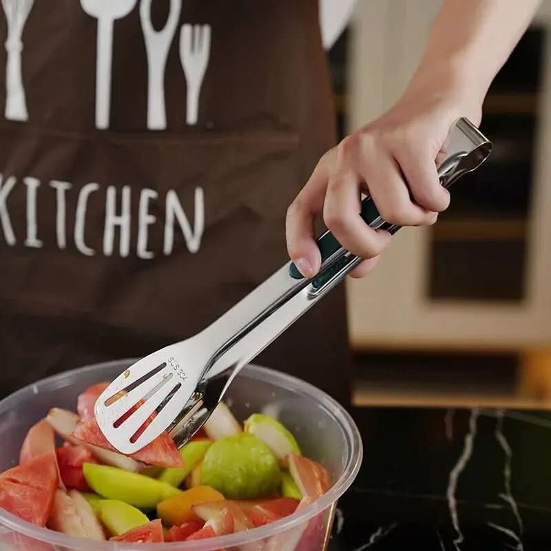 HandyZangen – Rutschfeste Edelstahlzange Für Fleisch, Salat & Brot