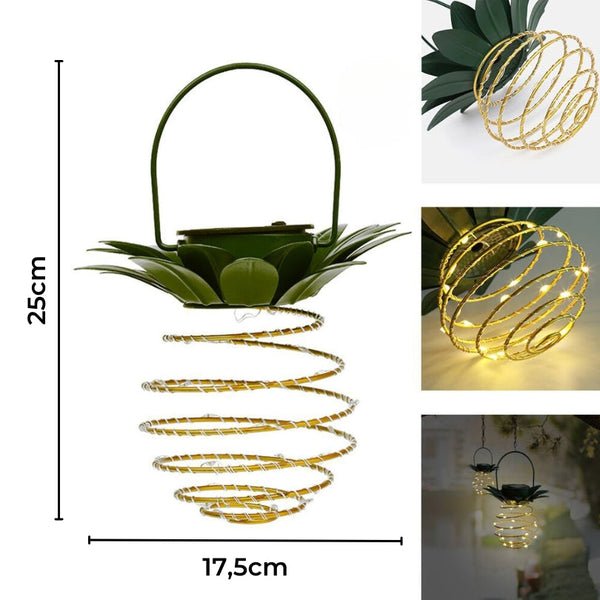 Solarbetriebene Ananas Gartenlampe