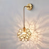 Selene Elegante Glasblumen Kugel Wandleuchte