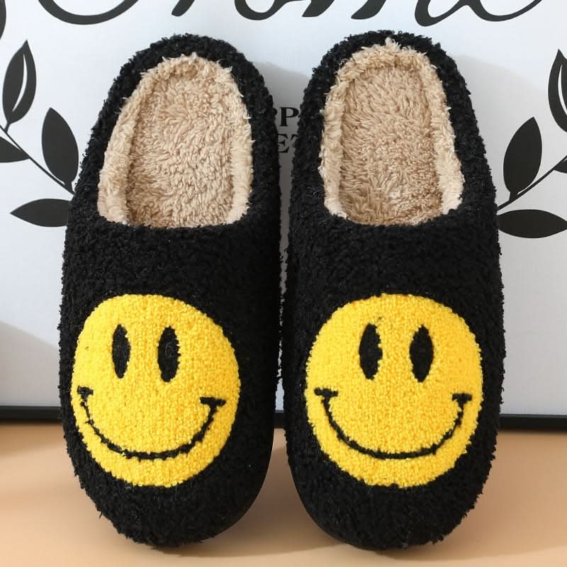 KuscheligeZehen Slipper – Flauschige Hausschuhe Mit Smiley Und Silikondämpfung Für Warme Füße