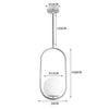 MAELINE Moderne Ovale Messing Pendelleuchte
