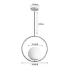 Celise Glas Ball Pendelleuchte Modernes Designlampe Mit Messing- Und Chromakzenten