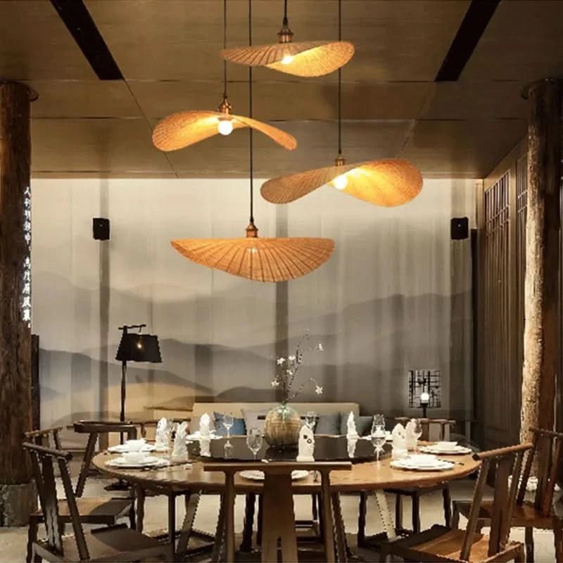 MARISE Moderne Rattan Loft Hängeleuchte