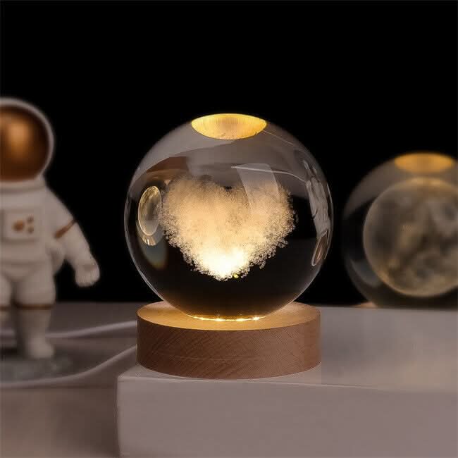 QOLA Kristallkugellampe Magische Beleuchtung Für Eleganz Und Atmosphäre