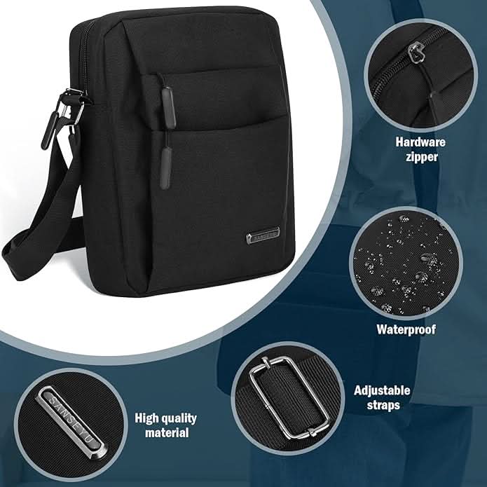 SECURBAG – Herren-Umhängetasche Mit Anti-Diebstahl-Design