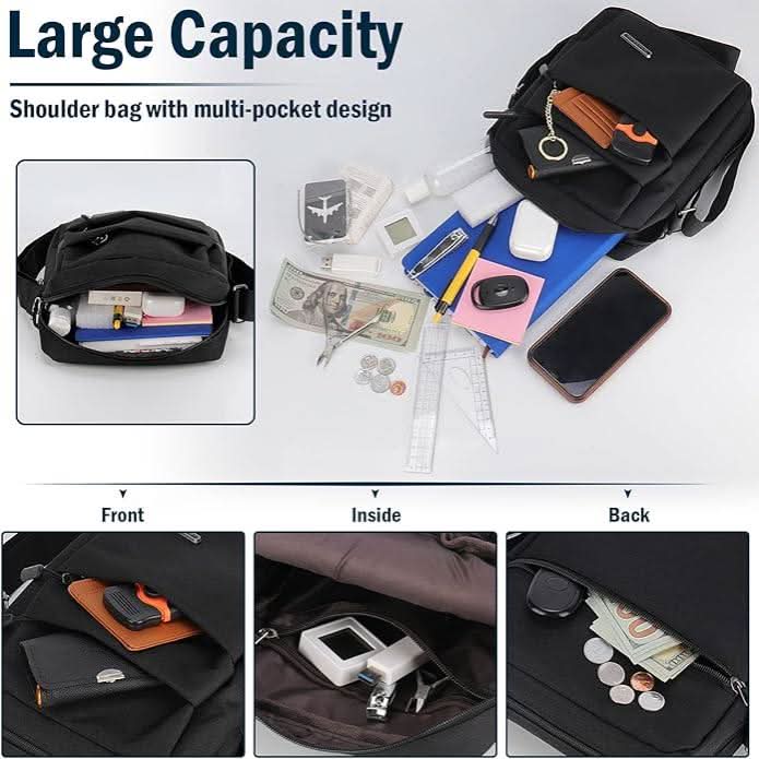 SECURBAG – Herren-Umhängetasche Mit Anti-Diebstahl-Design