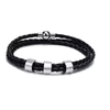 STRAVERO – Herren Geflochtenes Armband mit Personalisierte Namensperlen