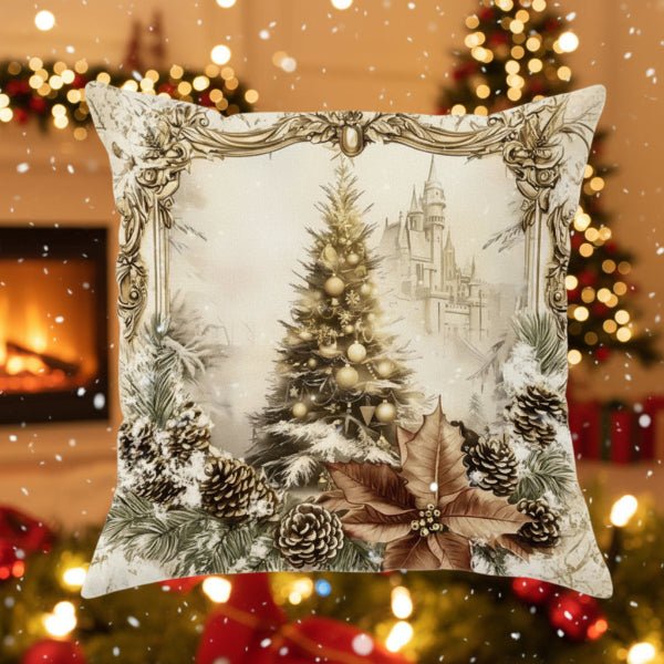 HollyPlush - Festliche Samtkissenbezüge mit Weihnachtsmotiven für Sofakissen 7