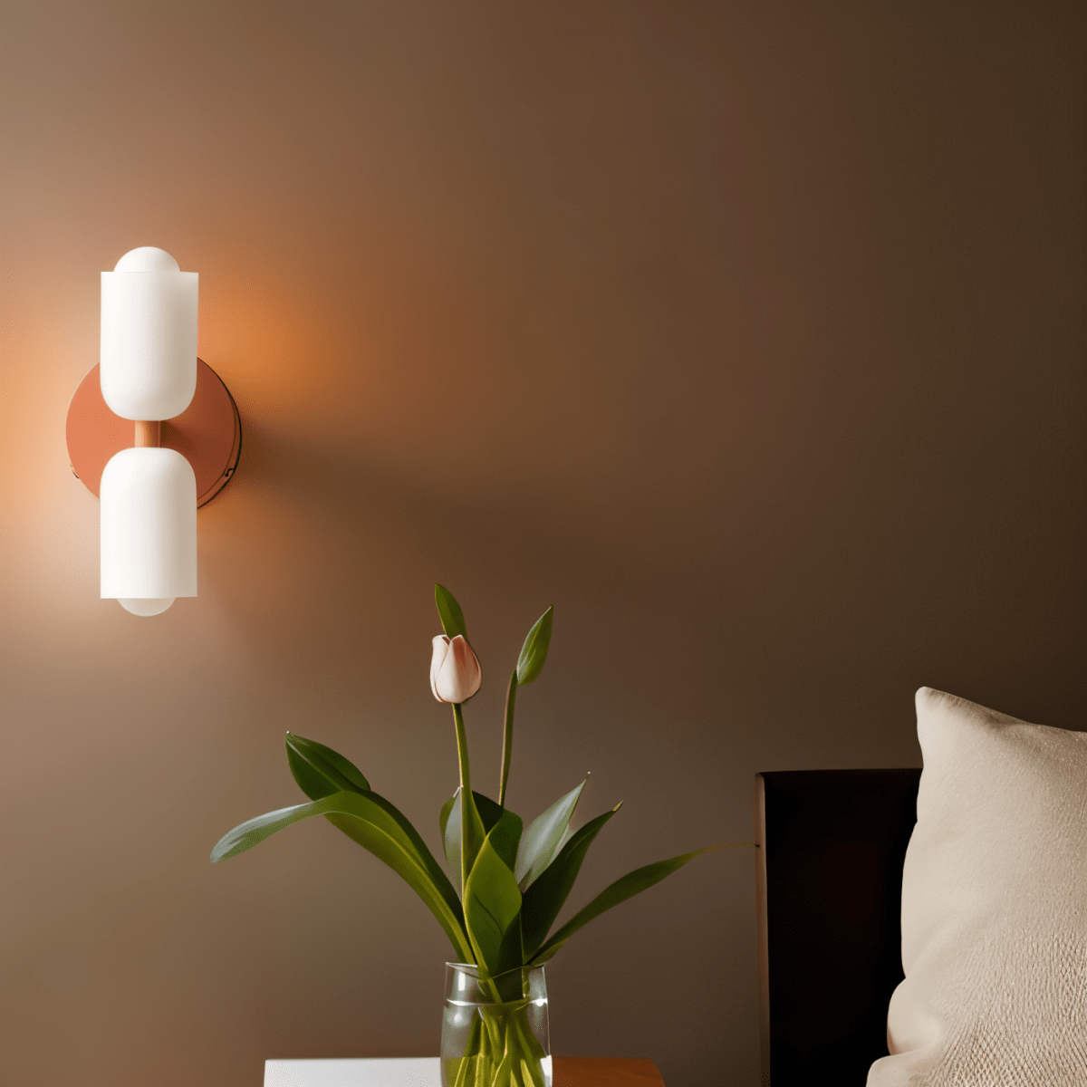 Wandleuchte Mit Acrylschirm Und Kupferstruktur Warmes Licht Für Jeden Raum