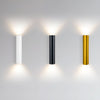 AILA Premium Wandleuchte Aluminium Goldton Modernes Design Elegante Zweifache Lichtfunktion