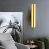 AILA Premium Wandleuchte Aluminium Goldton Modernes Design Elegante Zweifache Lichtfunktion