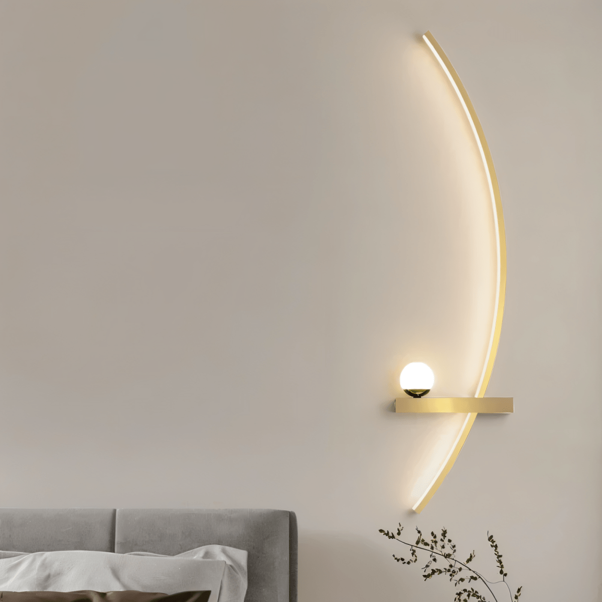 Phoebe Bogenlampe LED Modernes Schlafzimmer Wohnzimmer Licht