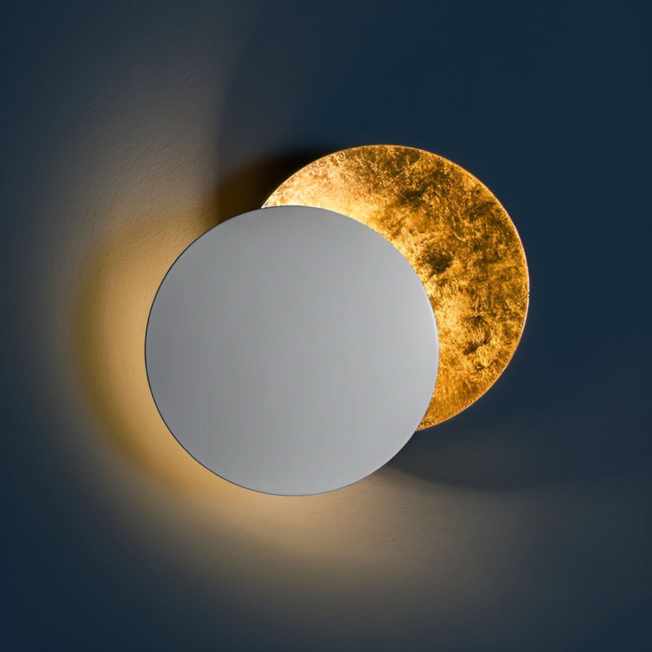 ANASTASIA LED-Wandleuchte Drehsystem 360 Grad Aluminium Mondphasen Beleuchtung