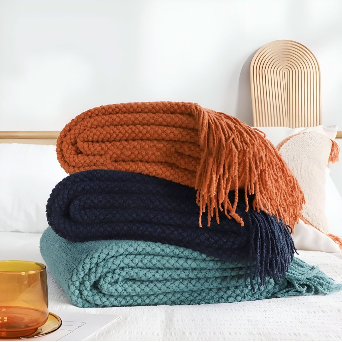 KNITCOVE – Stilvolle Strick-Fleecedecke für maximalen Komfort