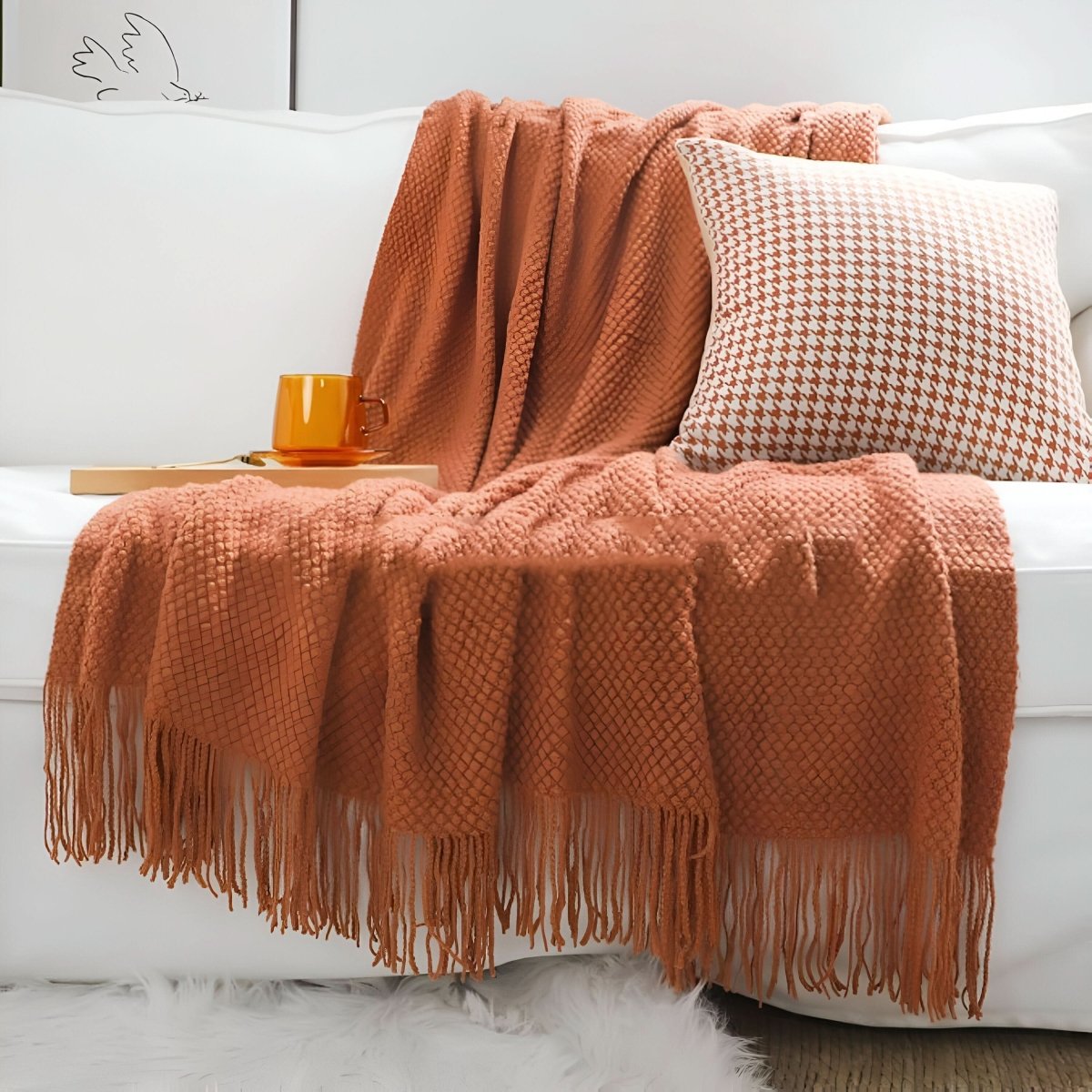 KNITCOVE – Stilvolle Strick-Fleecedecke für maximalen Komfort