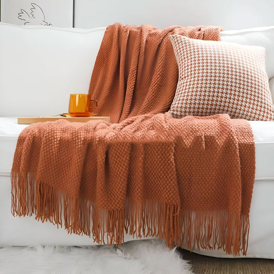 KNITCOVE – Stilvolle Strick-Fleecedecke für maximalen Komfort
