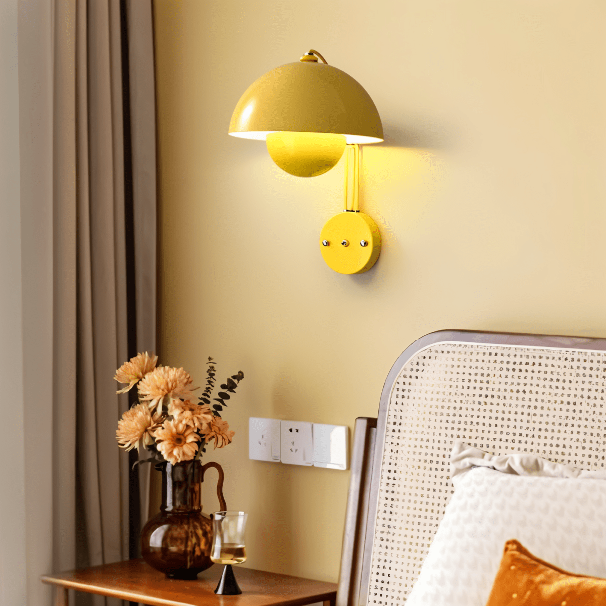 Clavia Lampe LED-Wandleuchte Mit Blütenknospenform Und Gemütliches Licht