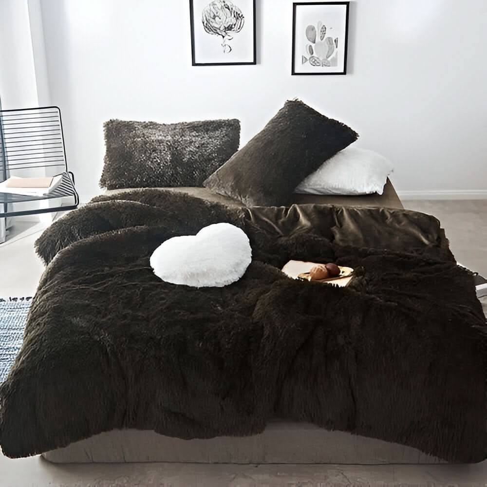 Fluffurest – Plüsch Fleece Bettwäsche Satz