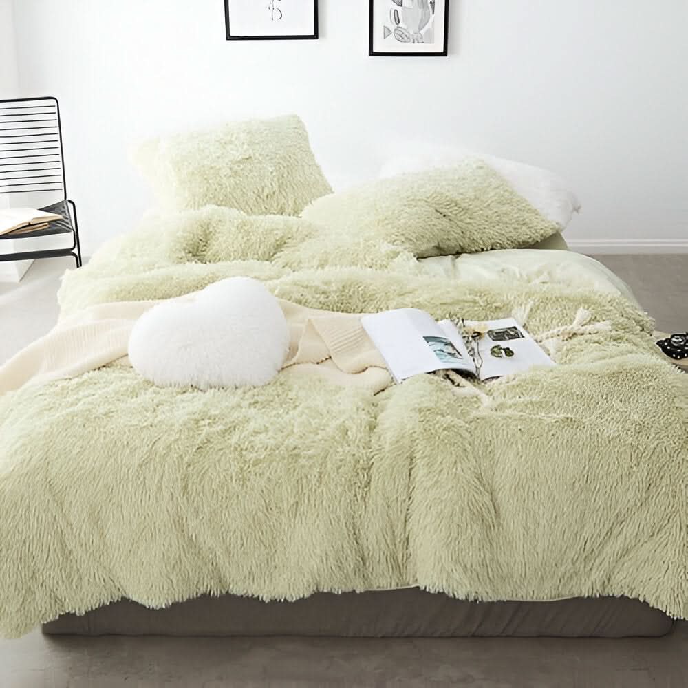 Fluffurest – Plüsch Fleece Bettwäsche Satz