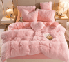 Fluffurest – Plüsch Fleece Bettwäsche Satz