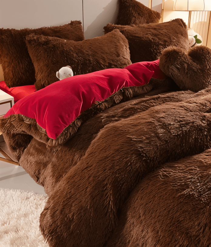 Fluffurest – Plüsch Fleece Bettwäsche Satz