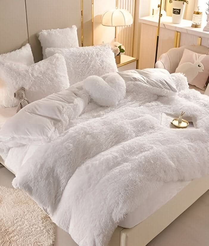 Fluffurest – Plüsch Fleece Bettwäsche Satz