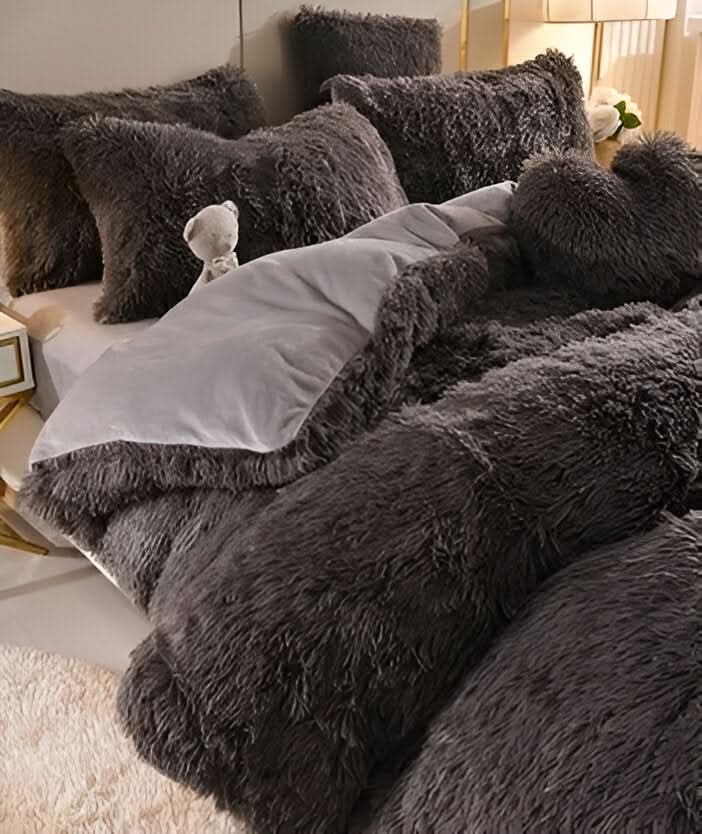Fluffurest – Plüsch Fleece Bettwäsche Satz