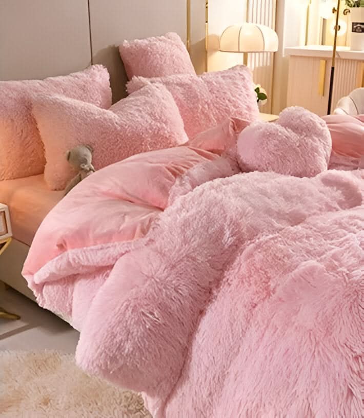 Fluffurest – Plüsch Fleece Bettwäsche Satz