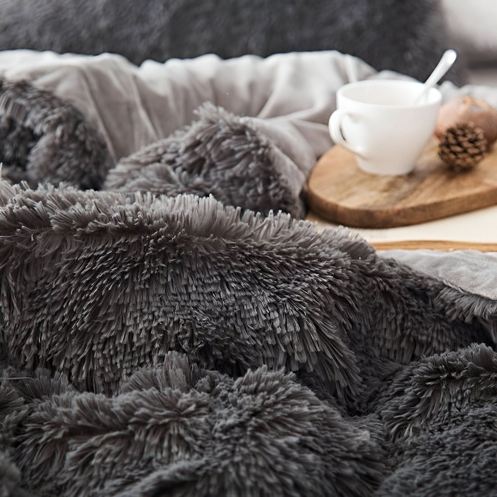 Fluffurest – Plüsch Fleece Bettwäsche Satz