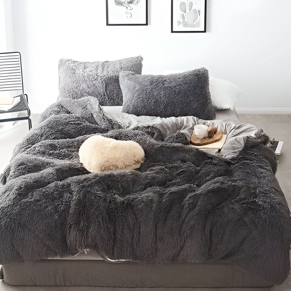 Fluffurest – Plüsch Fleece Bettwäsche Satz