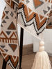 VIVIDLOOM – Geometrische Boho-Stil Fleece-Decke