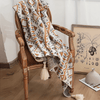 VIVIDLOOM – Geometrische Boho-Stil Fleece-Decke