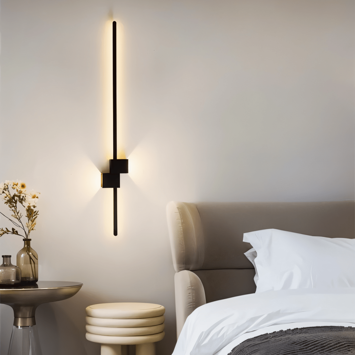 Emery Wandleuchte Schwarz LED Energiesparende Moderne Industriestil