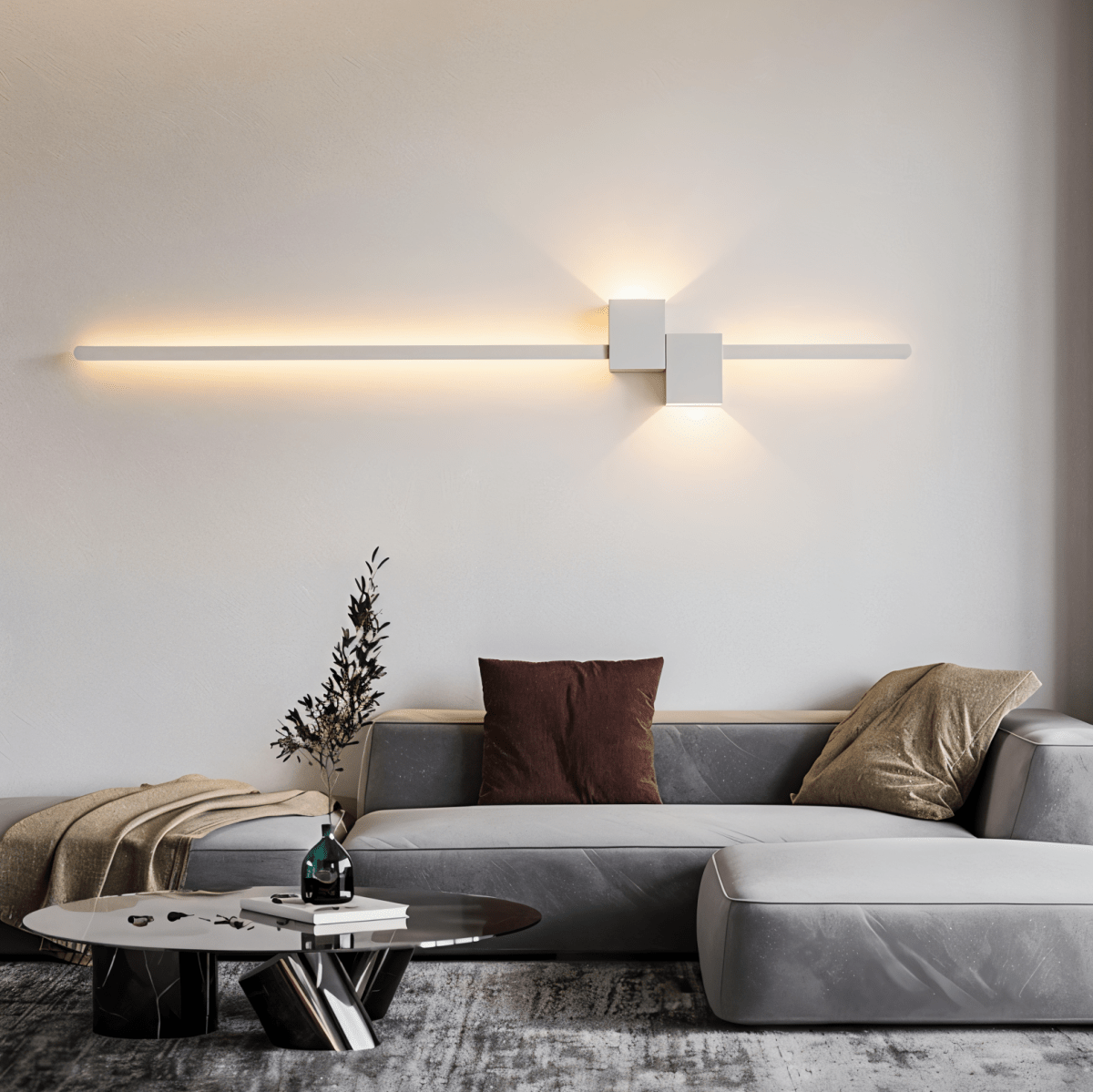 Emery Wandleuchte Schwarz LED Energiesparende Moderne Industriestil