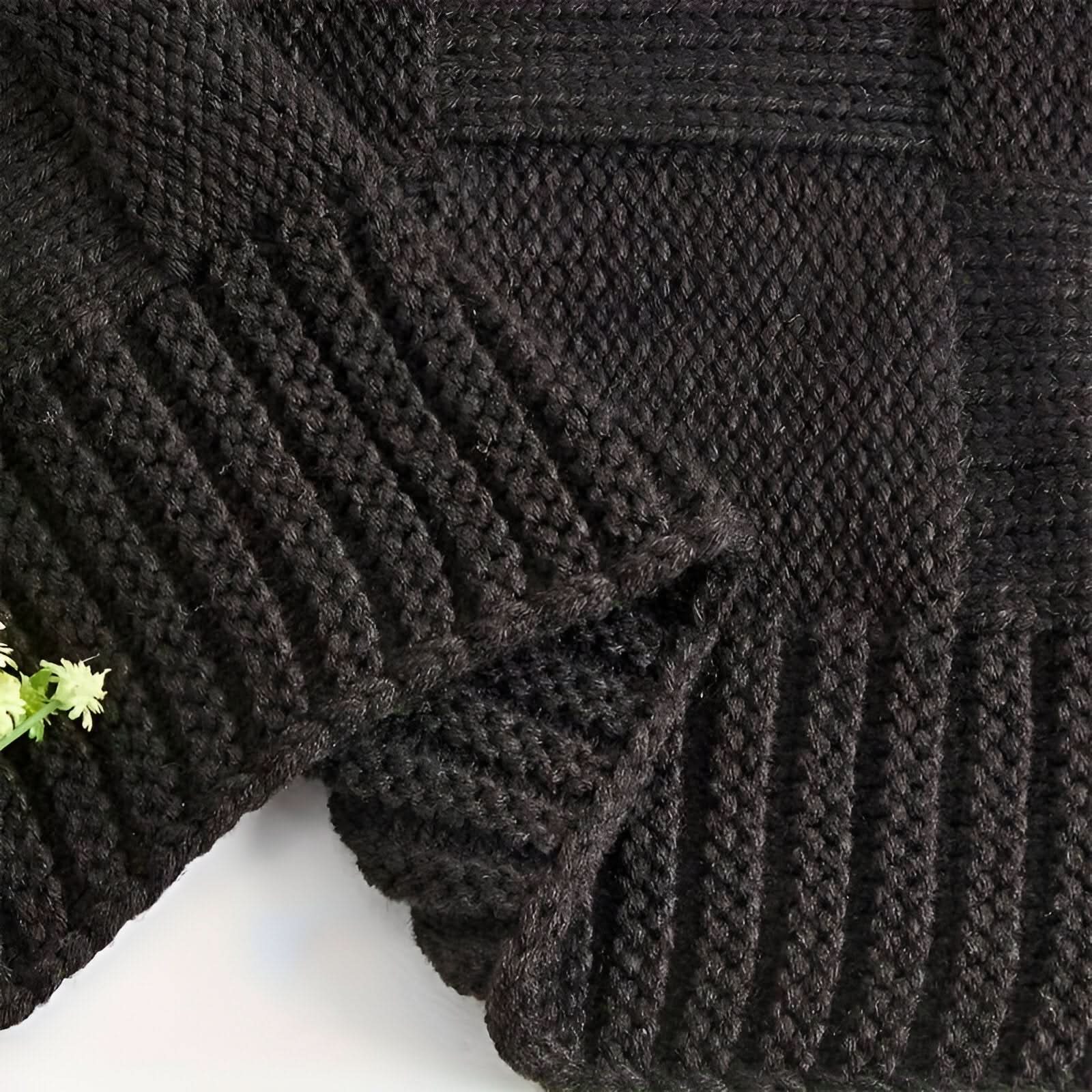 Monostripe – Minimalistische Strickdecke