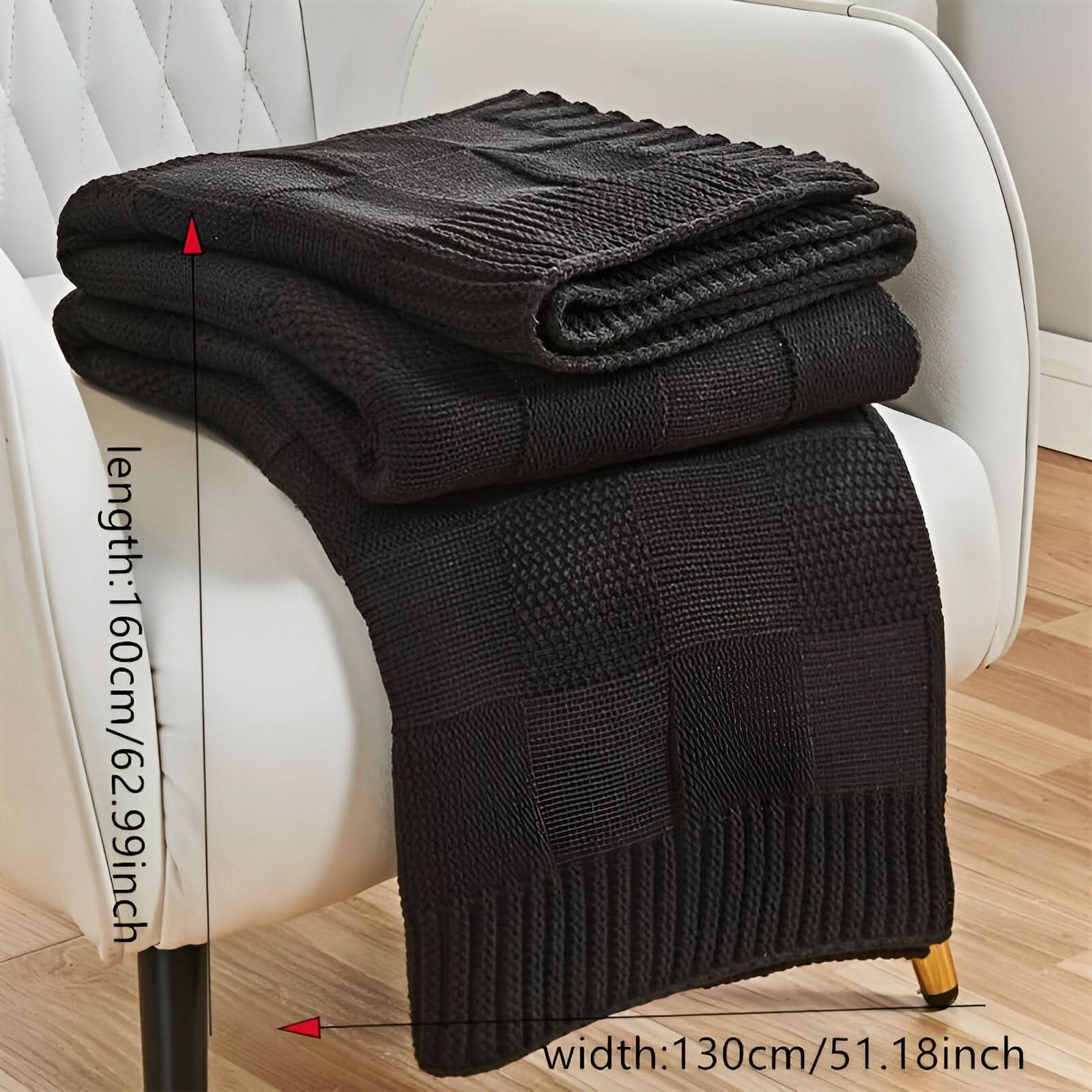 Monostripe – Minimalistische Strickdecke