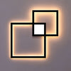 FLEUR Moderne Energieeffiziente LED-Wandleuchte Quadratisch Metall-Finish Raumakzent Beleuchtung