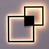 FLEUR Moderne Energieeffiziente LED-Wandleuchte Quadratisch Metall-Finish Raumakzent Beleuchtung