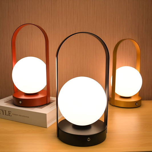 Celeste Lampe Mit Wiederaufladbarem Akku Kugelform Minimalistische Gestaltung