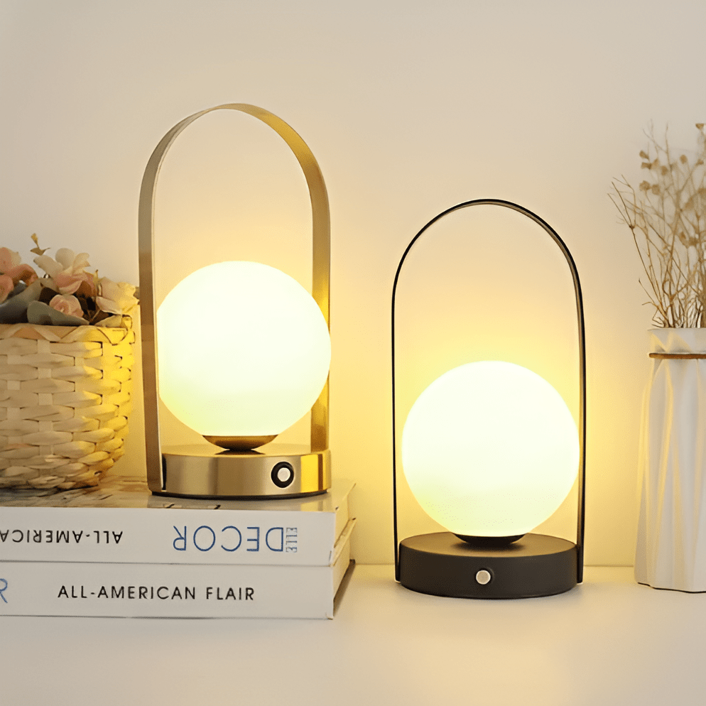 Celeste Lampe Mit Wiederaufladbarem Akku Kugelform Minimalistische Gestaltung