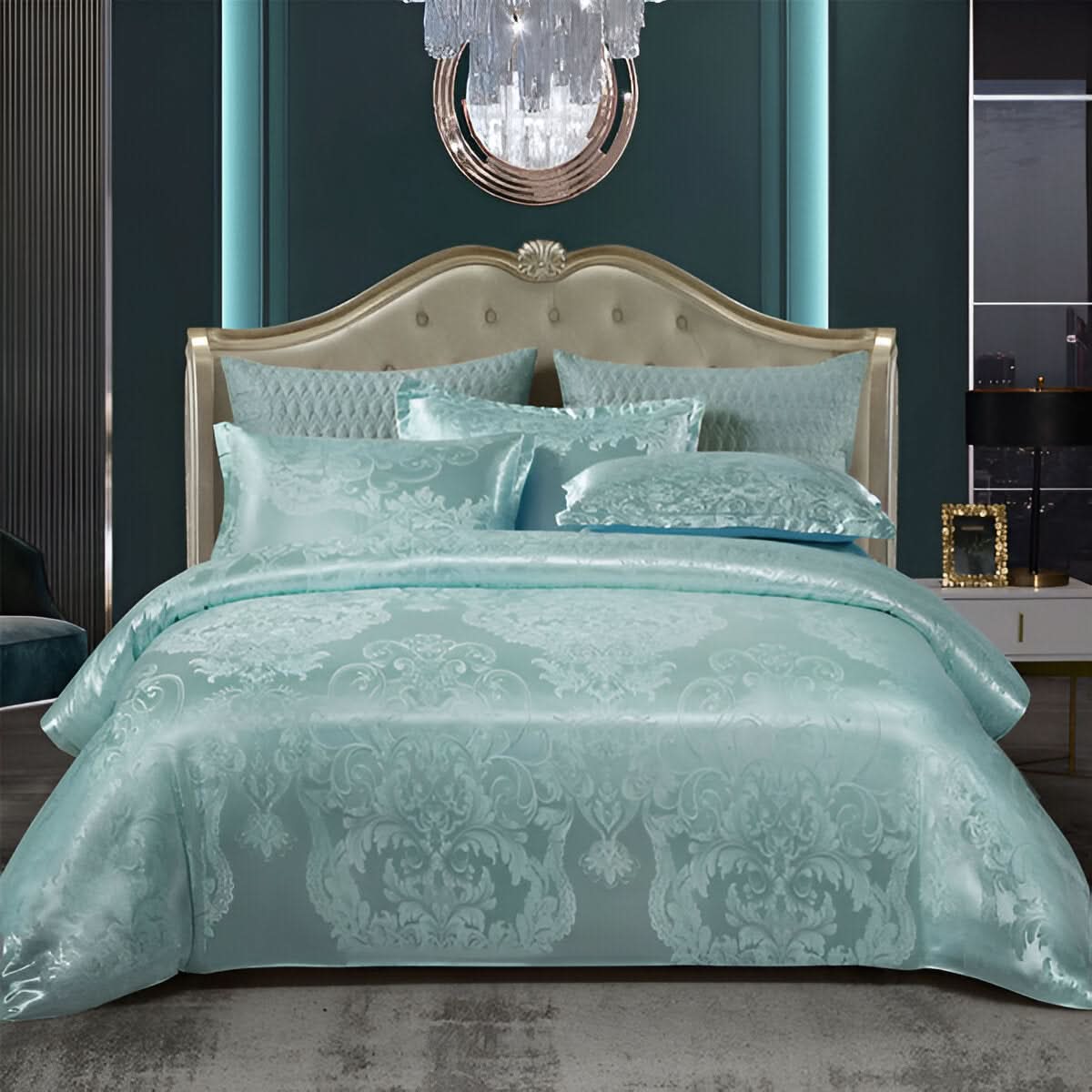 SILKLOFT – Elegantes Satin Jacquard Bettwäsche Satz