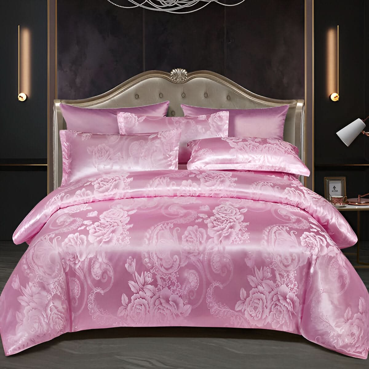 SILKLOFT – Elegantes Satin Jacquard Bettwäsche Satz