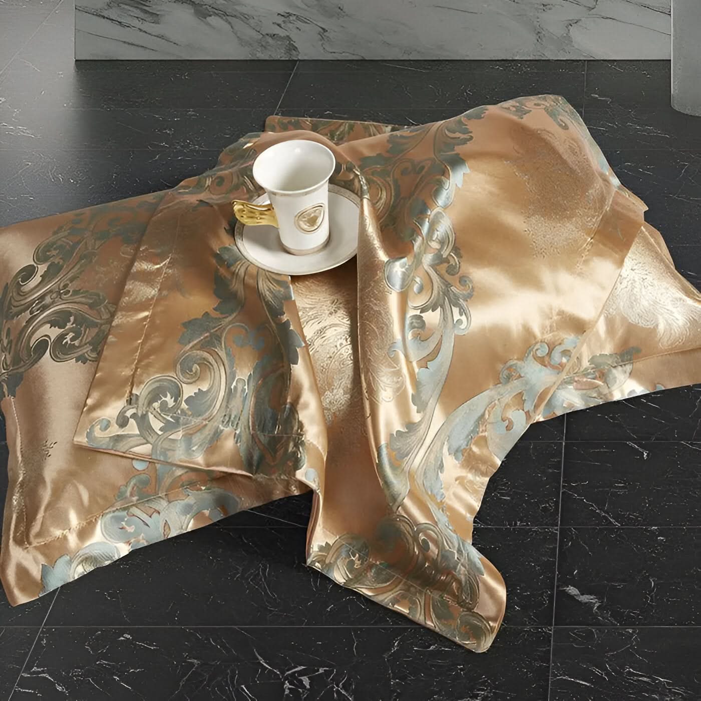 SILKLOFT – Elegantes Satin Jacquard Bettwäsche Satz